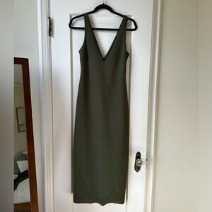 ASOS design plunge midi dress